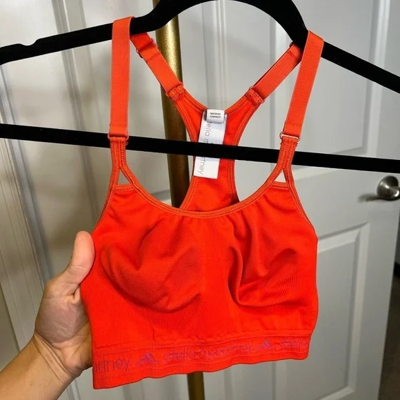 Stella McCartney x Adidas orange pomegranate sports bra - Picture 3 of 12